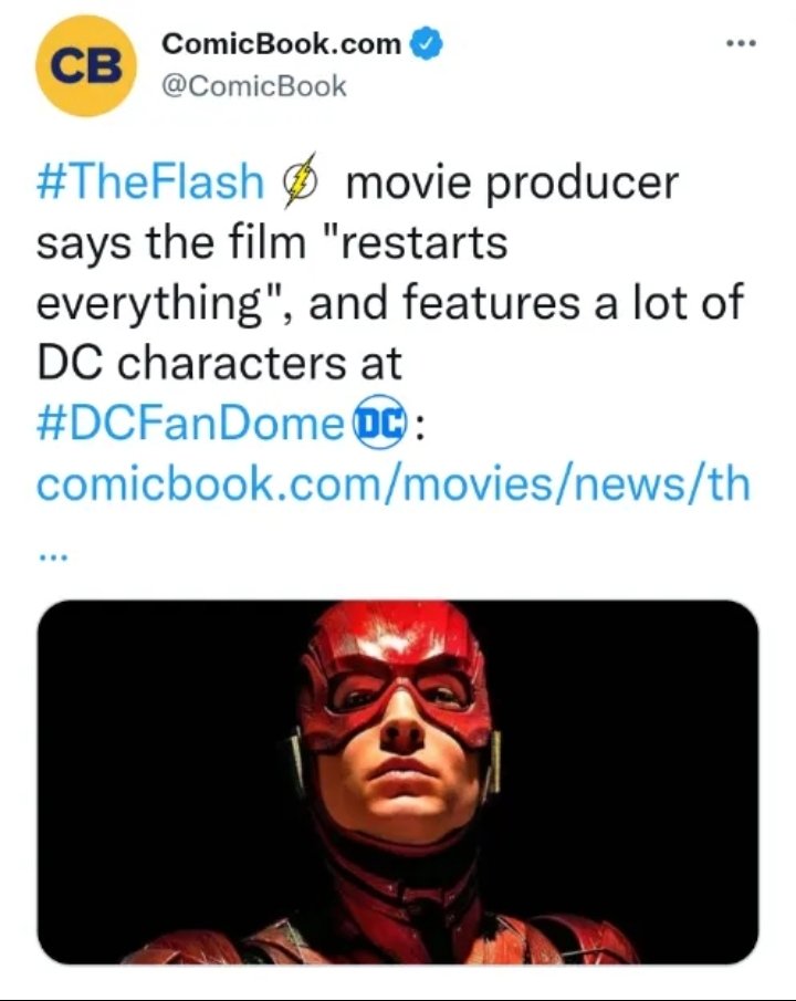 seneca_steward's tweet photo. BREAKING NEWS: IT IS RUMORED THAT FLASH MOVIE WILL REBOOT AND ERASE MOST OF THE DCUE FOR EXAMPLE ZOD DOSENT DIE THEREFORE HIS BODY IS NEVER USED TO CREATE DOOMSDAY SO SUPERMAN NEVER DIES MOTHER BOXES NEVER CALL OUT TO STEPPENWOLF THEREFORE NO DARKSEID 

YOUR THOUGHTS?????? https://t.co/foAOY81ztf