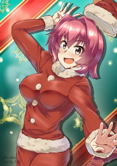 過去に何度も上げてるけど
サンタコス鬼怒は同人活動を始めた
かなり初期に1度描いてて
ある意味そのリベンジ案件でした
#画力ビフォーアフター 的なやつですね
並べると流石に成長してるかなと… 