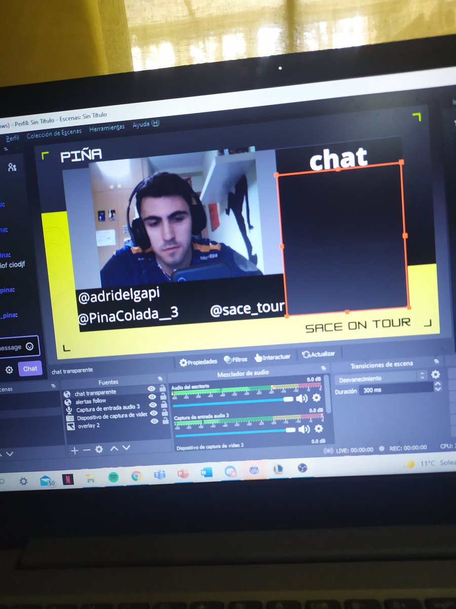 A las 15:30/16:00 abro directo sin tener ni idea de como va nada y con este overlay to cutre que me he hecho en 5 minutos porque carlos no suelta dinero ni para eso. Quien no entre se las verá con la virgen de Sacecorbo🍍🍍🍍🐗🐗🐗