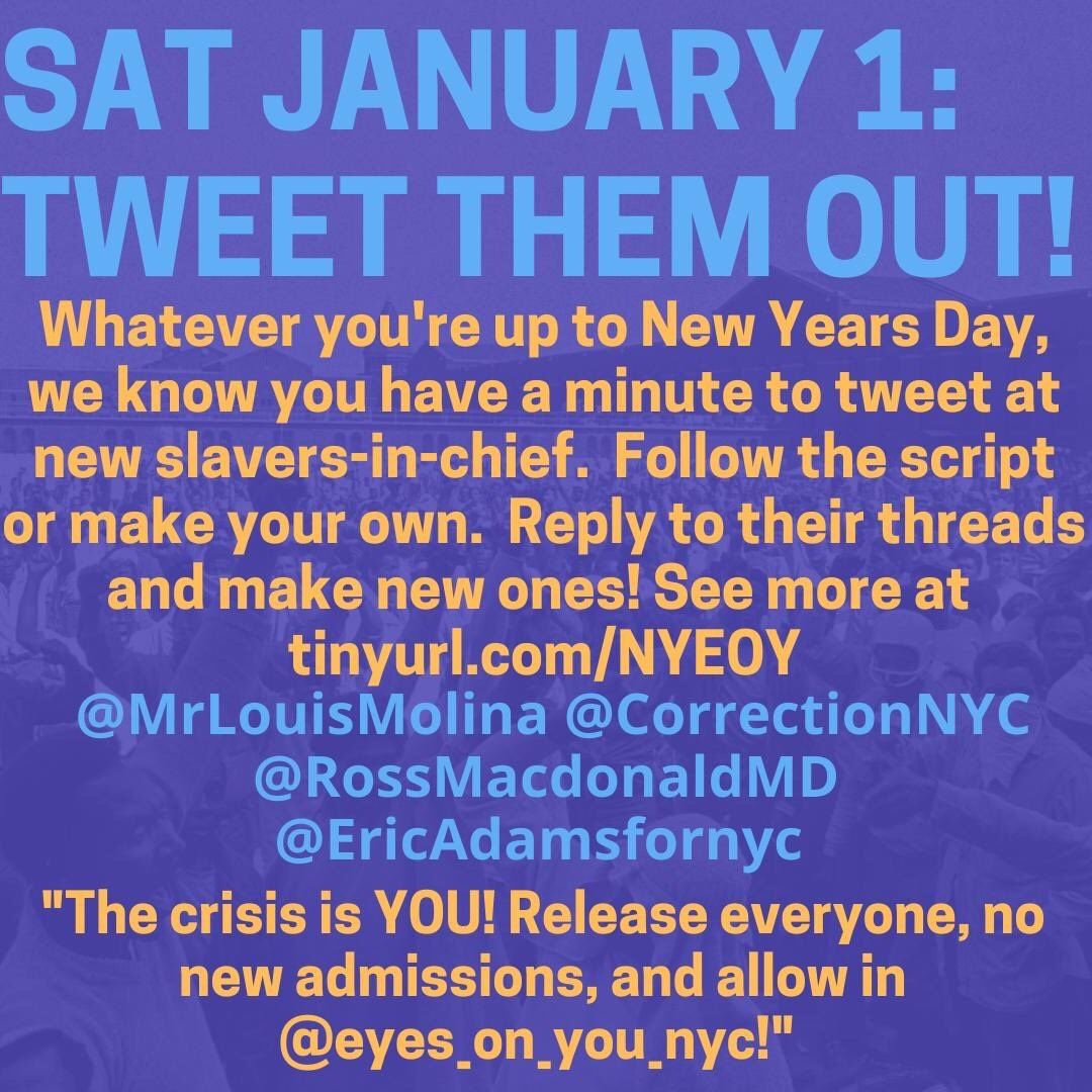 Day 2 of <a href="/Eyes_On_You_NYC/">Eyes On You NYC</a> “welcome” message! Visit tinyurl.com/NYEOY for more details and see text below. Can u take 5 mins to send an email to Rmacdonald@nychhc.org patsy.yang@nychhc.org Louis.molina@doc.nyc.gov diana.Davila@doc.nyc.gov ?