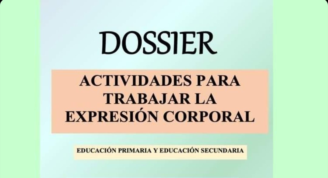 ¡Feliz año 2022 a todos!

Os dejo un dossier colaborativo de expresión corporal con 88 páginas de actividades enfocadas a Primaria y Secundaria 

Han participado un total de 25 docentes. Gracias a todos/as por hacerlo posible. (cuentas de Instagram)

drive.google.com/file/d/1ROVYTQ…