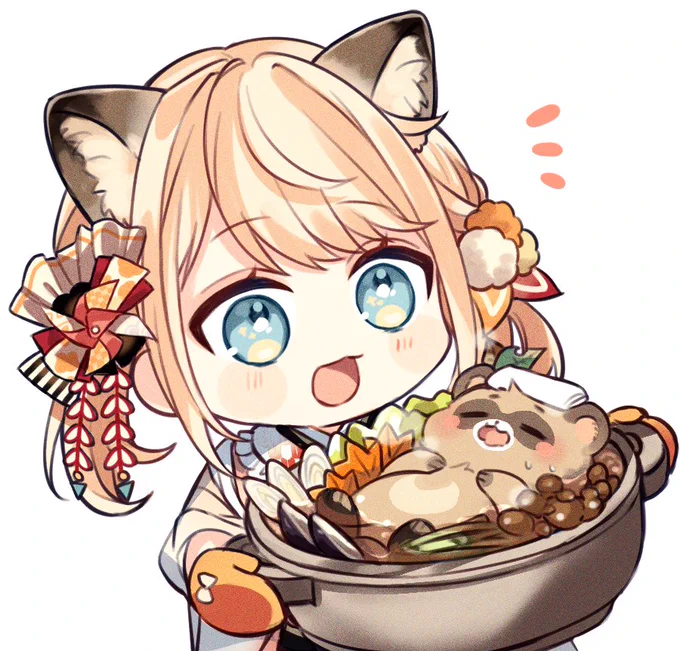 #いろはにも絵を
かわいい～～🍲 