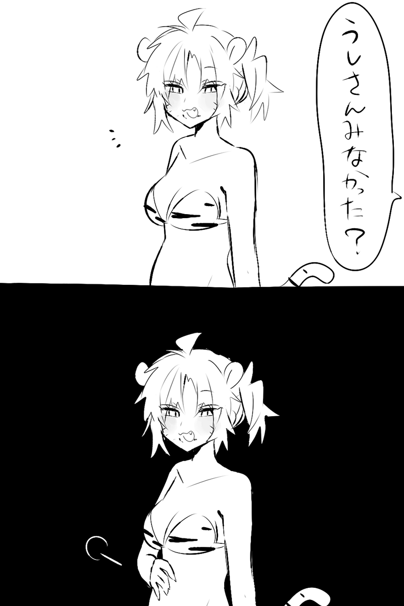 年賀状です
#創作百合 