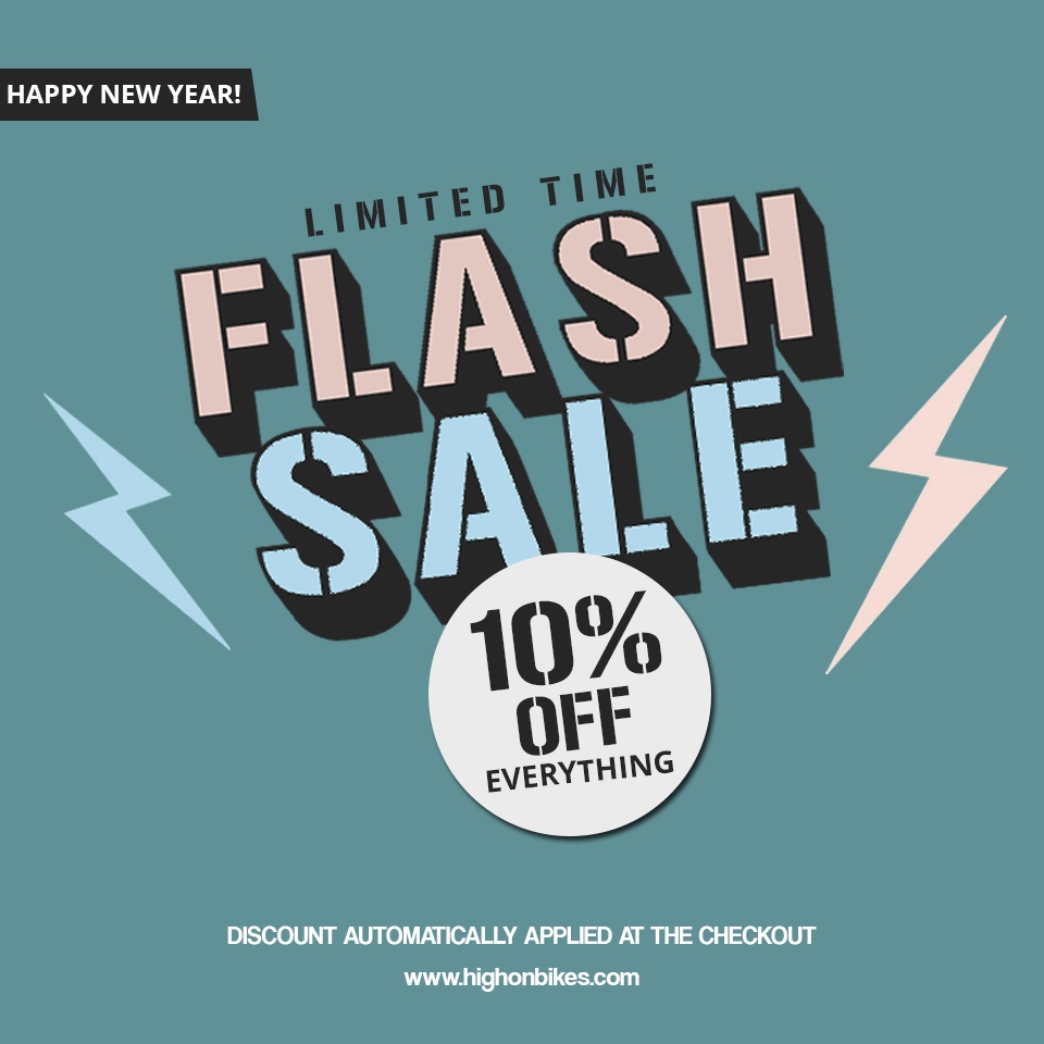 HighonBikes's tweet photo. NEW YEAR FLASH SALE! ⁠
⁠
1 DAY LEFT | 10% OFF EVERYTHING ✌🏼⁠
⁠
https://t.co/1lnEdmlvEF  https://t.co/ixwXkTSLYA