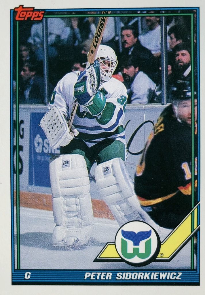 Peter Sidorkiewicz Hartford Whalers Topps Card <a href="/NuWhales/">bring back the hartford whalers</a> <a href="/Rhoffman85/">Hoffman</a> #NHL #Whalers