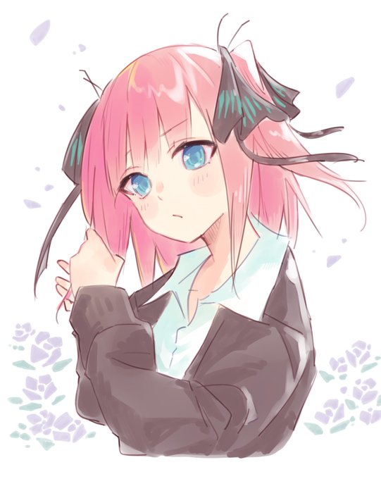 GEORGE manさんがTwitterに投稿した中野二乃(五等分の花嫁)のイラスト。