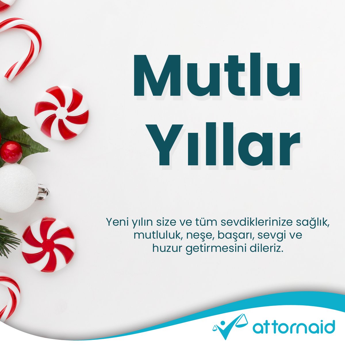 Yeni yılın tüm sevdiklerimize sağlık, mutluluk, başarı ve huzur getirmesini dileriz.