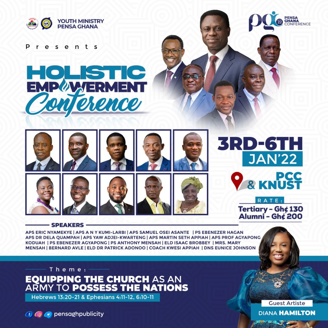 PENSA-Ghana 2022 Conference🔥🔥🔥🔥 Register here rep.pensagh.org
#PGC22
#Youth360