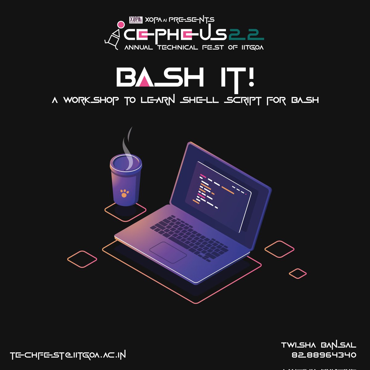 cepheus_iitgoa's tweet photo. Bash is an essential skill in development fields like Cloud technology, Linux system administration, DevOps and much more. Where 90% of the world's technological infrastructure runs on Linux, you should possess this incredible skill on your way to becoming a software developer. https://t.co/DNz9M7BS7x