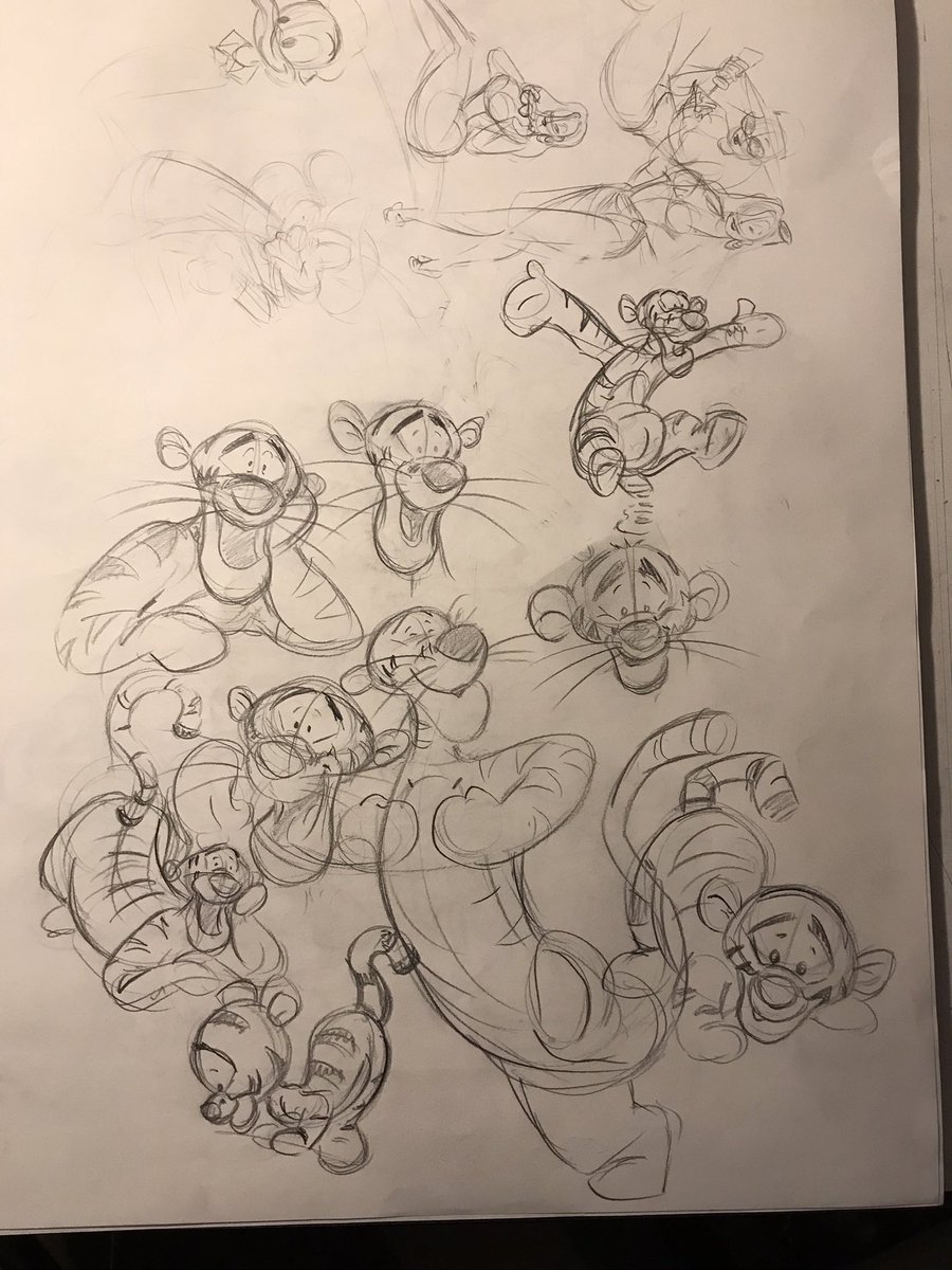 MacSketchyMike's tweet photo. 2022
Year of the Tiger
#Disney #FanArt #PencilAndPaper #Tigger #Rajah #CaveOfWonders #ShereKahn #Tigers
It was fun going through these and seeing the connections between the designs and the artists
Fucking Milt Kahl doing both Tigger and Shere Kahn is great
Look at that chin https://t.co/08J1NJkHff