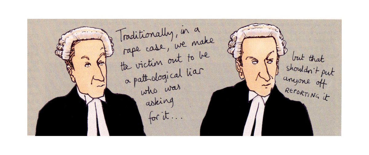 For 2022 the police are trying out a novel approach to rape investigations, by shifting their line of inquiry onto....the suspect! Makes you wonder what they've been doing all this time 
(drawn 2008)