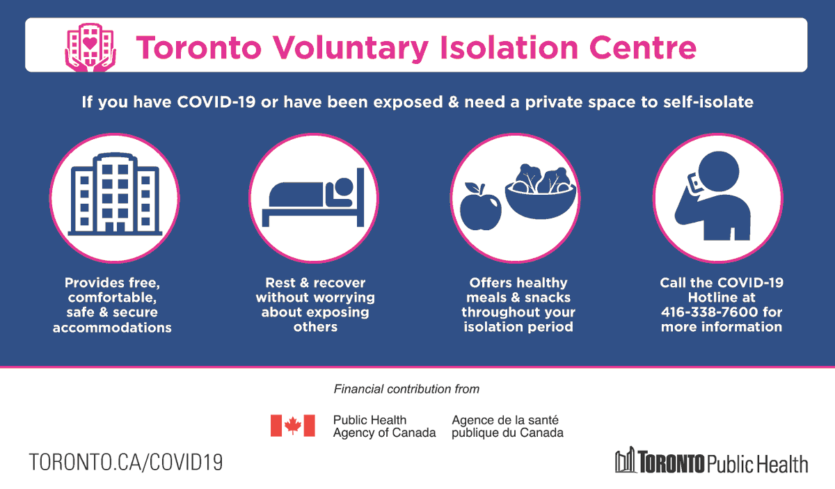 Toronto's Voluntary Isolation Centre offers a free, secure &amp; safe space to self-isolate for people who have #COVID19 or live with someone who does. Learn more about the voluntary isolation centre &amp; find out if you're eligible: toronto.ca/home/covid-19/…