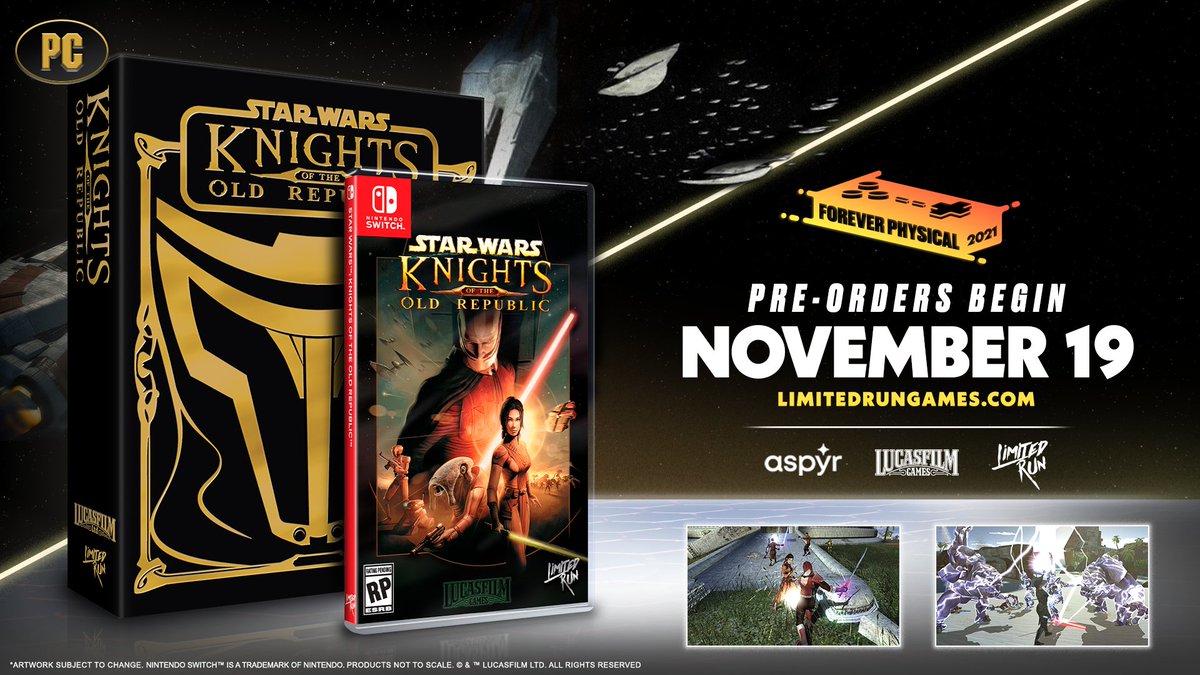 LimitedRunGames's tweet photo. LAST CHANCE ❗
Pre-orders for Star Wars: Knights of the Old Republic end TONIGHT at 11:59pm ET. Secure a copy of the Standard, Premium or Master Editions NOW at https://t.co/uFFLbeCnQB https://t.co/BgEo3fZYxL