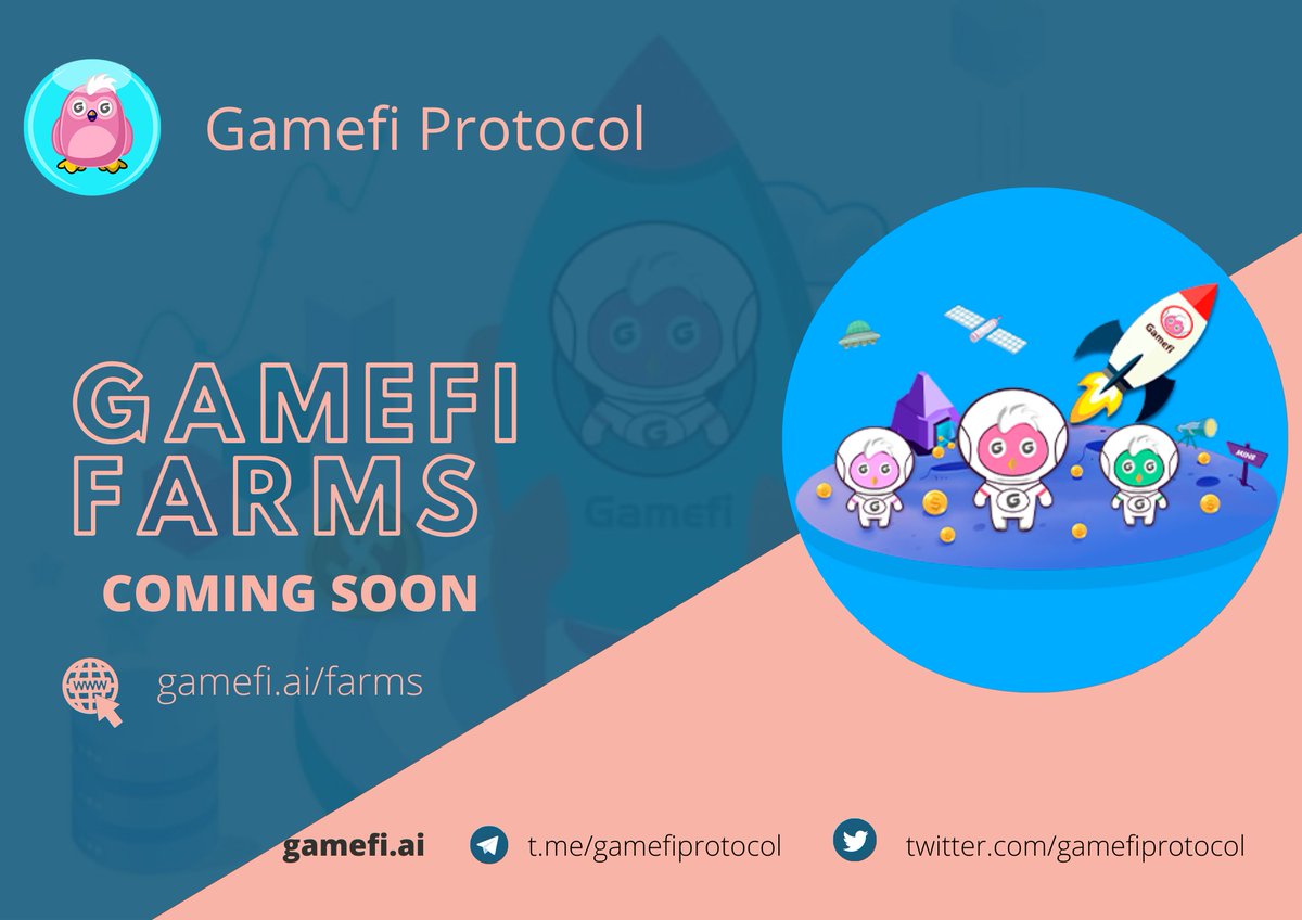 _bona_vee's tweet image. 👨‍🌾 GameFi Farms: Get double rewards by staking your LP tokens in return for additional $GFI tokens and by earning high profit from swap transactions.

⛏ LP farms coming soon at gamefi.ai/farms

👉 Join us on TG &amp;amp; stay up-to-date: t.me/GamefiProtocol

#GameFiProtocol