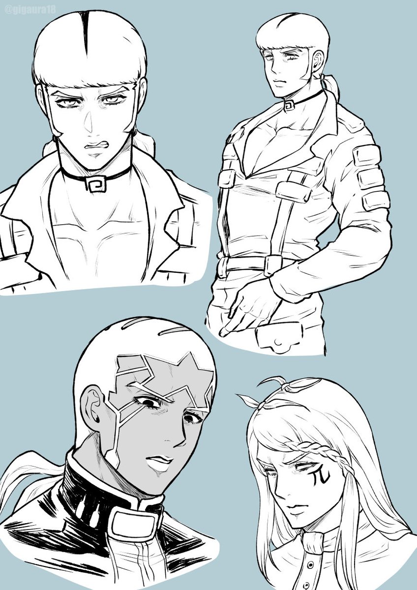 gigaura18's tweet photo. ヴェルサスとジョンガリ・Aとプッチ神父の詰め合わせ。描き忘れが気になり過ぎたので上げ直し https://t.co/32uwmLQ76f