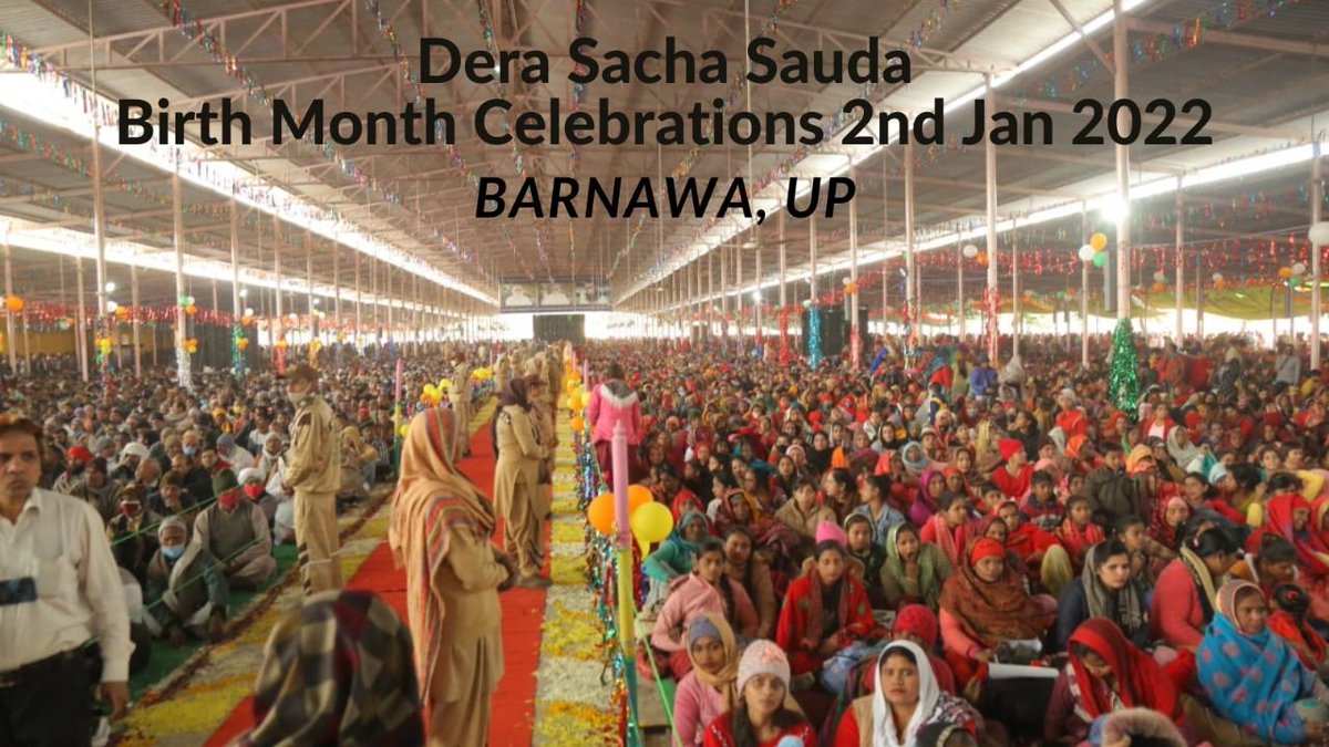 KanikaInGrace's tweet photo. The ocean of divinity is a sight to witness and everyone is excited to enjoy in the divine grace. The whole month of January will be celebrated by Dera Sacha Sauda devotees by doing welfare works with the Inspiration of Saint Gurmeet Ram Rahim Singh Ji !
#BirthmonthCelebration https://t.co/eBn99YS8Ru