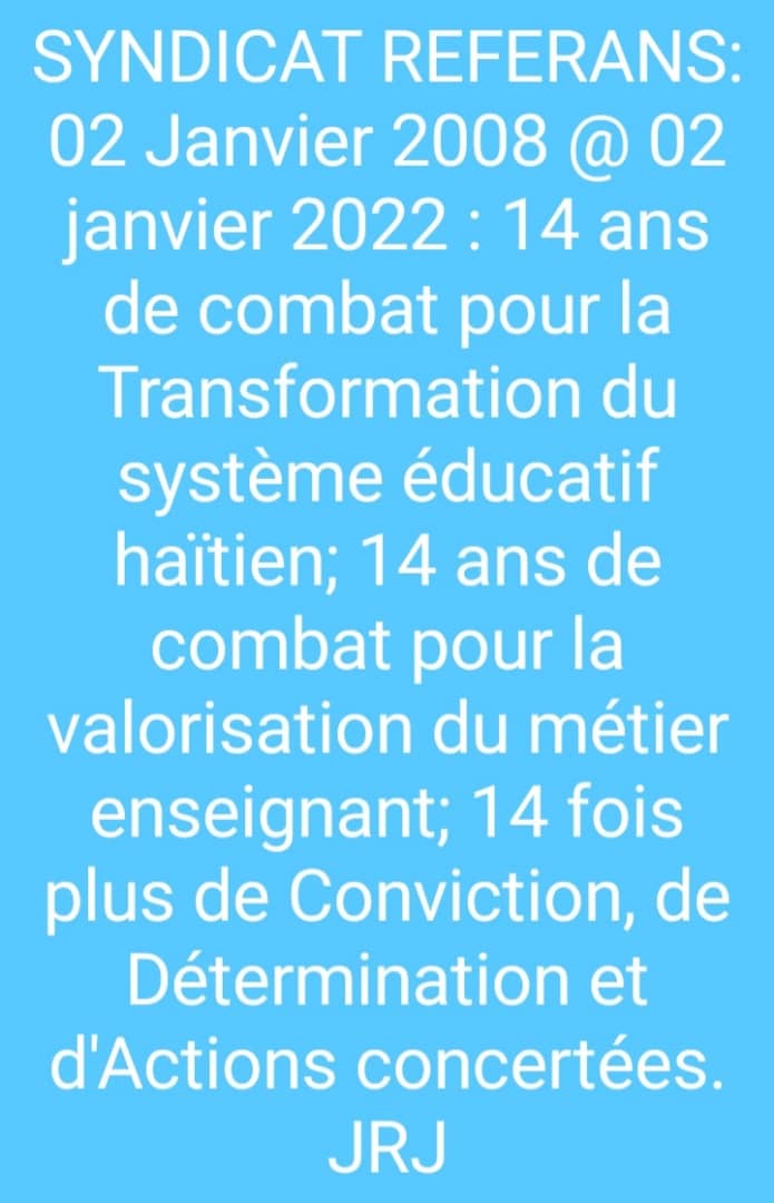 Menm jan globil blan yo la pou defann òganis nou lè mikwòb menase l, se menm jan tou sendika yo la pou defann klas travayè a, lè klas dominan an menase l.