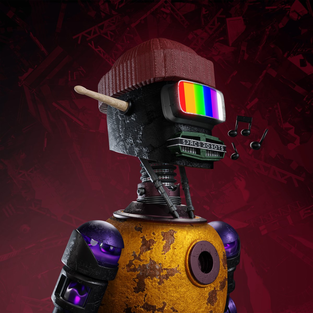 SpaceRobotsNFT's tweet image. *#/  GM protocol //:  PH2 Sold Out 🧨

Additional 2368 #RoboPacks is now in the hands of the SR community. 

Welcome on board! A long journey ahead! 🚀 🪐

// Today: 
🎭 Art competition winners announcement! 
👀 Sneek Peek: #RockBot

1/3