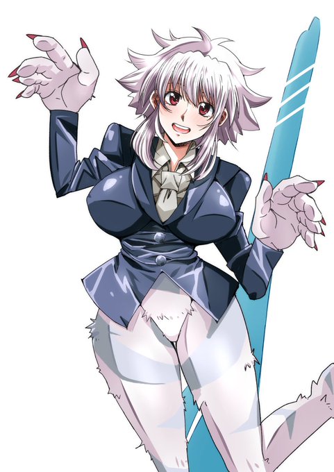 skeb依頼にて依頼主様のオリジナルキャラであるスーツを着てパンツを履かないイエティの女の子を某たわし先生風に描かせていただきました。 