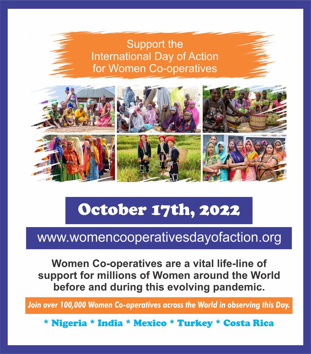 The International Day of Action for Women Co-operatives is dedicated to sensitize people on the important role Women Cooperatives play in society.

To many across the world who maintain subservient less visible roles, it is a form of social protection.