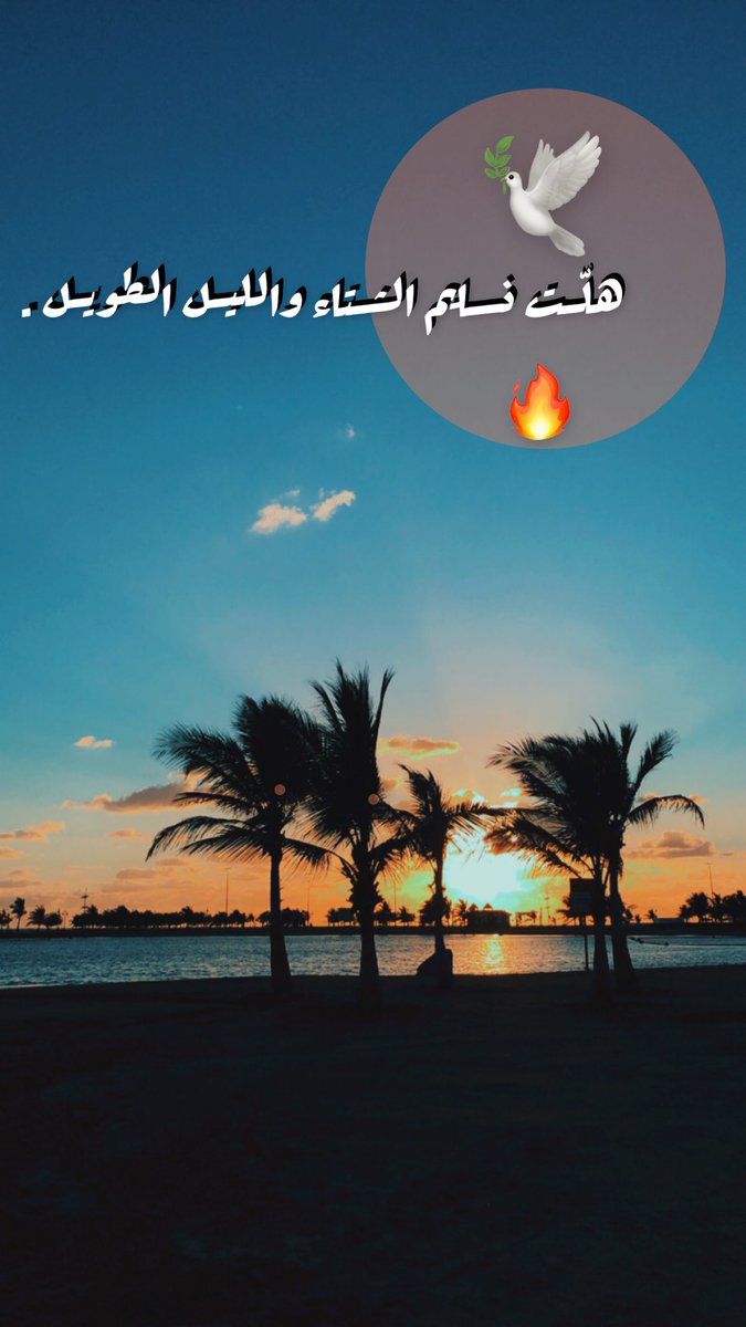 هلّـت نسـايم الشـتاء والليـل الطويـل 🤍❄️ .

#ينبع #سلام
