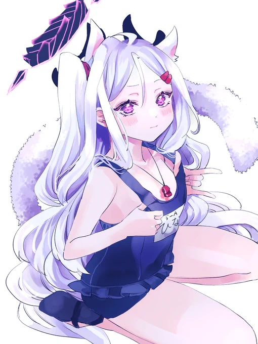 唐突に全体図をあげたい衝動にかられてヒニャの全体図をあげる2日目 #ブルアカイラスト部 