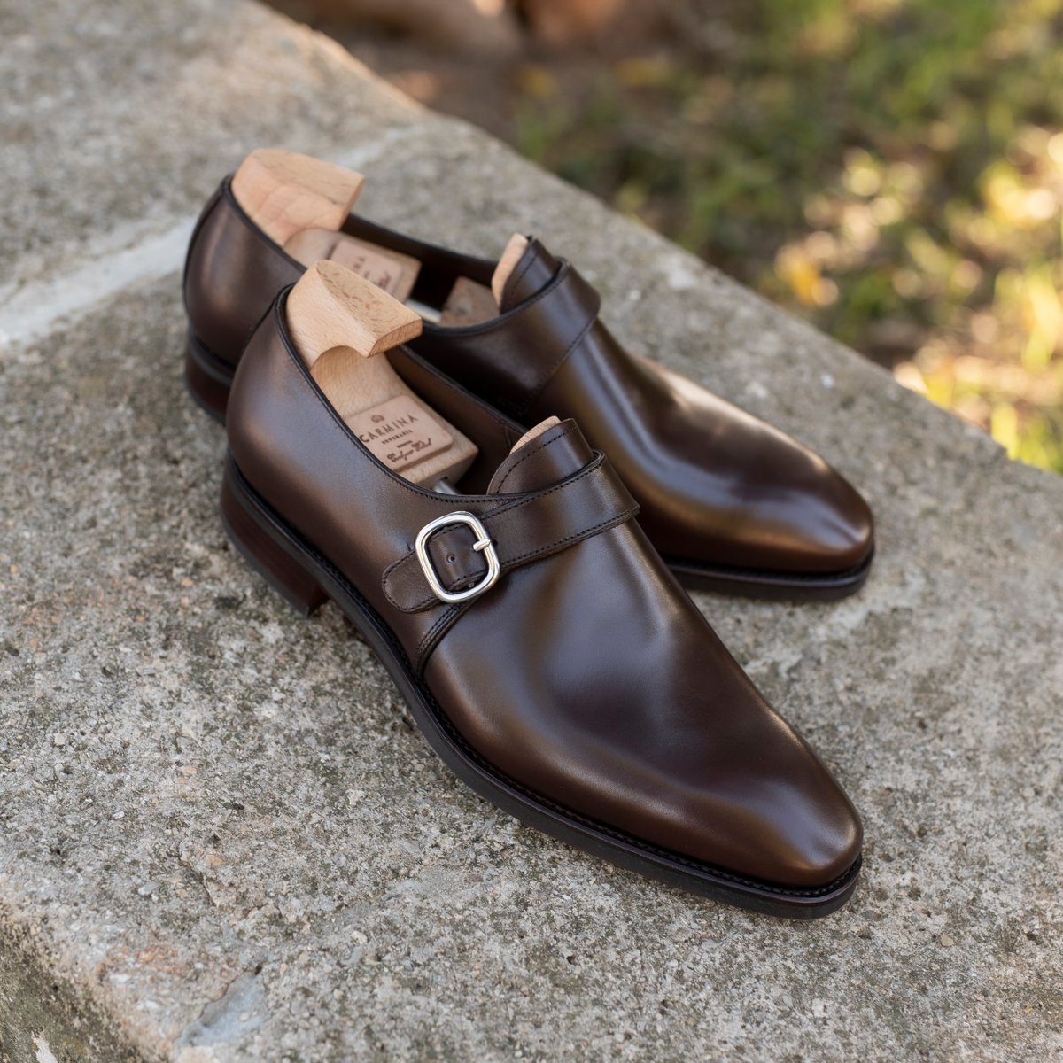 Monk strap shoes 80156 in brown boxcalf. ​#monkstrap 