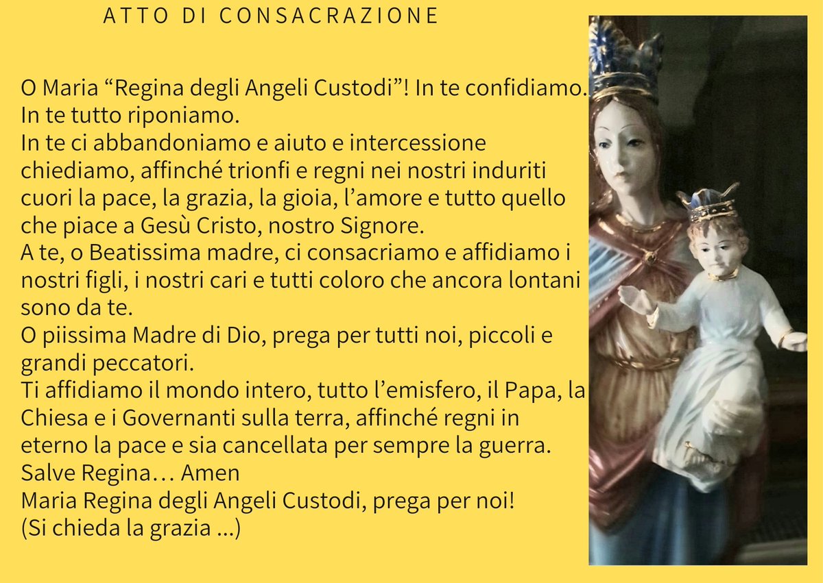 Maria Regina Degli Angeli Custodi (@deAngeliCustodi) | Twitter