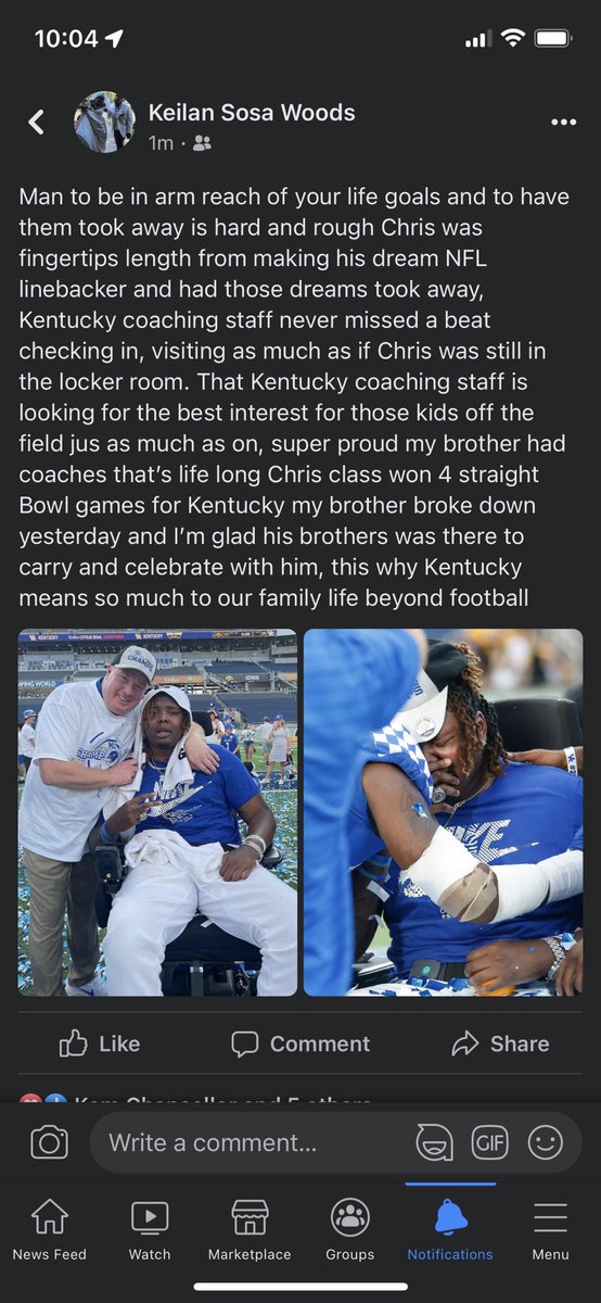 Sosa_migo59's tweet photo. @ChristopherOats @UKFootball @vincemarrow @CoachJonSumrall @CoachWhiteFB forever grateful #BBN https://t.co/ejTyYCP1zD