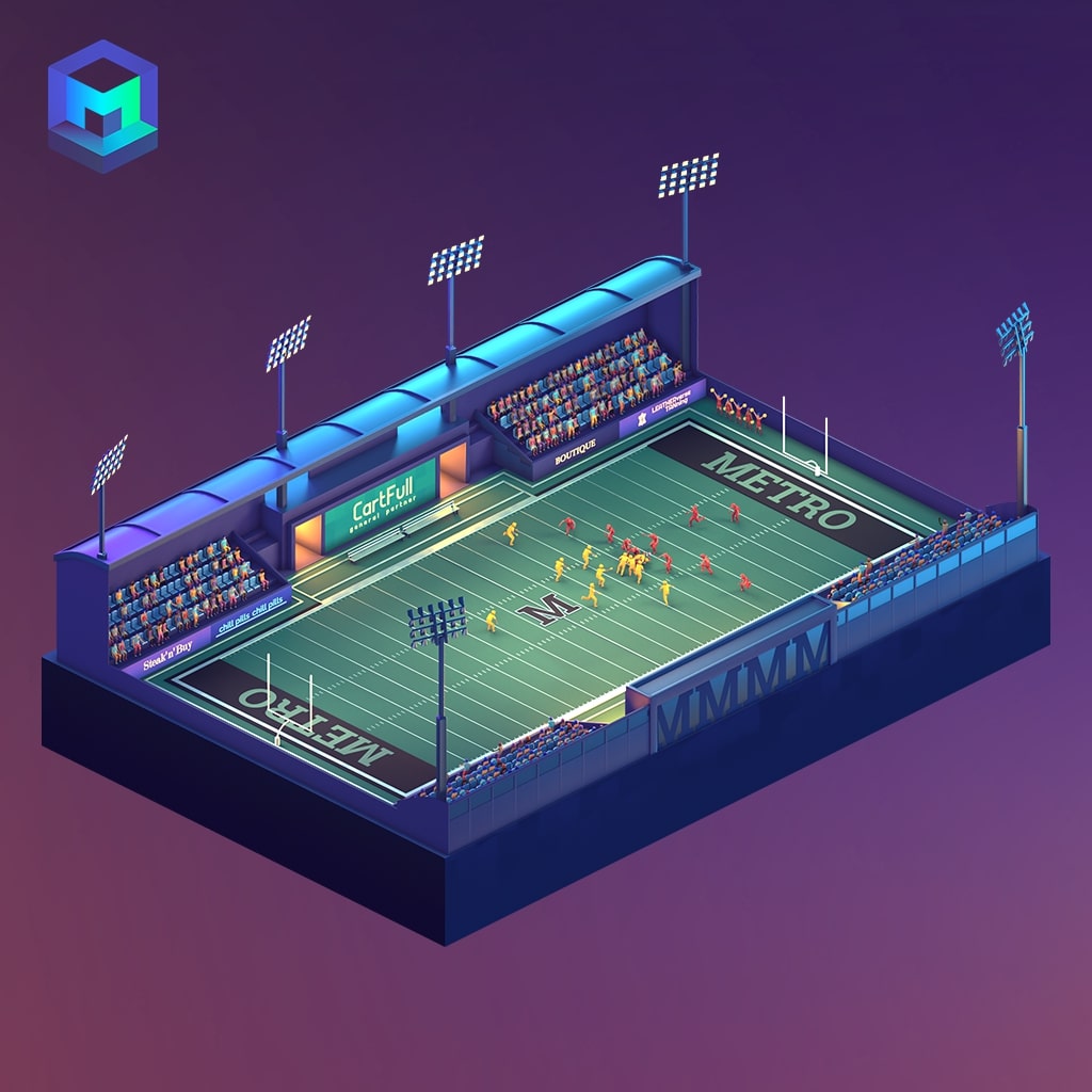 🤔 Did you know...

The American Football stadium is one of the largest buildings in Metroverse! 

There's only one other building this size - can you guess which one? A correct answer may win you a spot on the whitelist 🏆 

#NFT #NFTGame