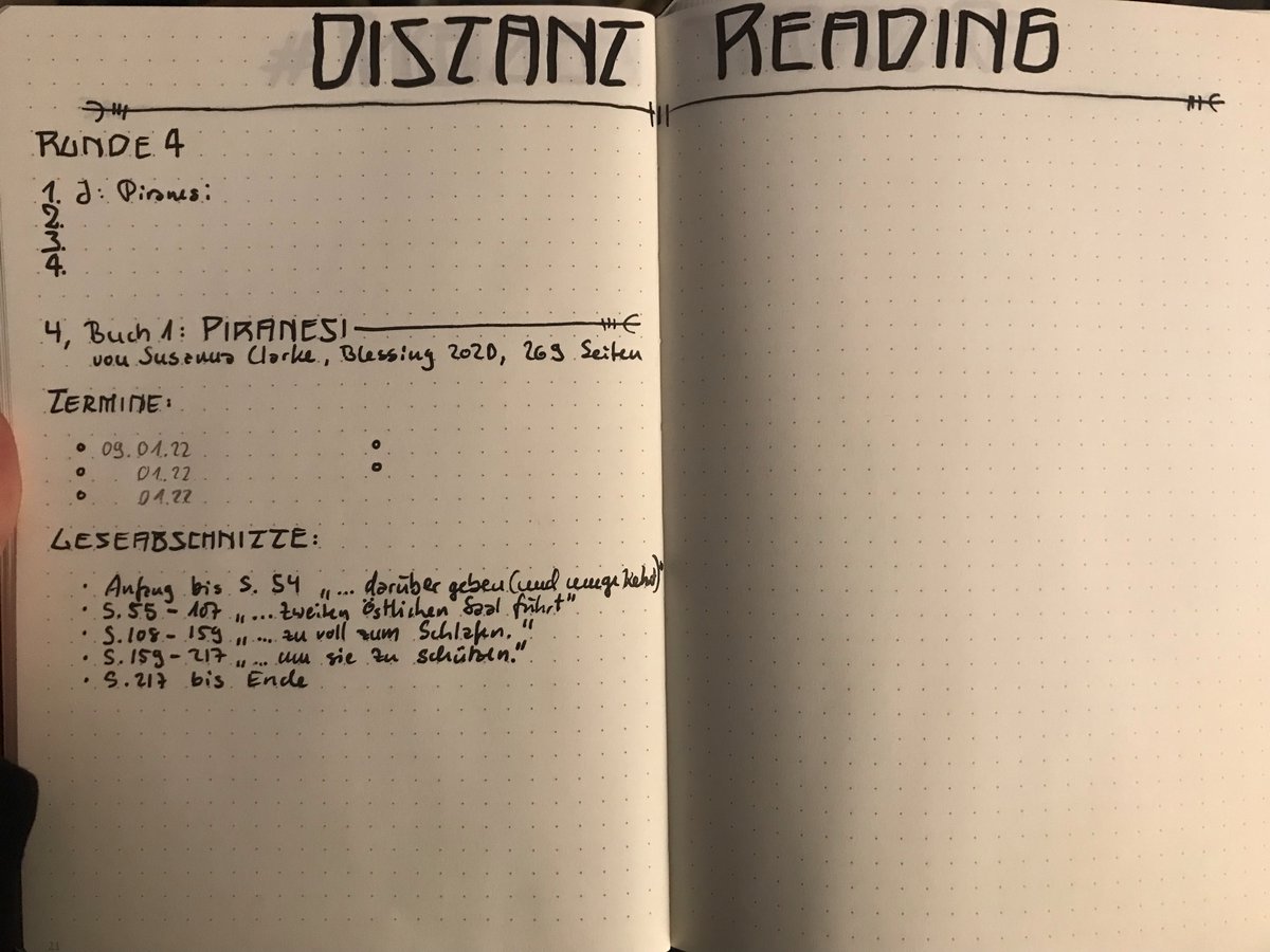 nirrean's tweet image. Projekte oder Dinge, die ich übers Jahr erfassen möchte, bekommen dann eigene Sammlungen. U.a. der SUB, die Leseliste (mit Übertrag aus 2021) und unsere #DistantReading-Lesegruppe.
!B