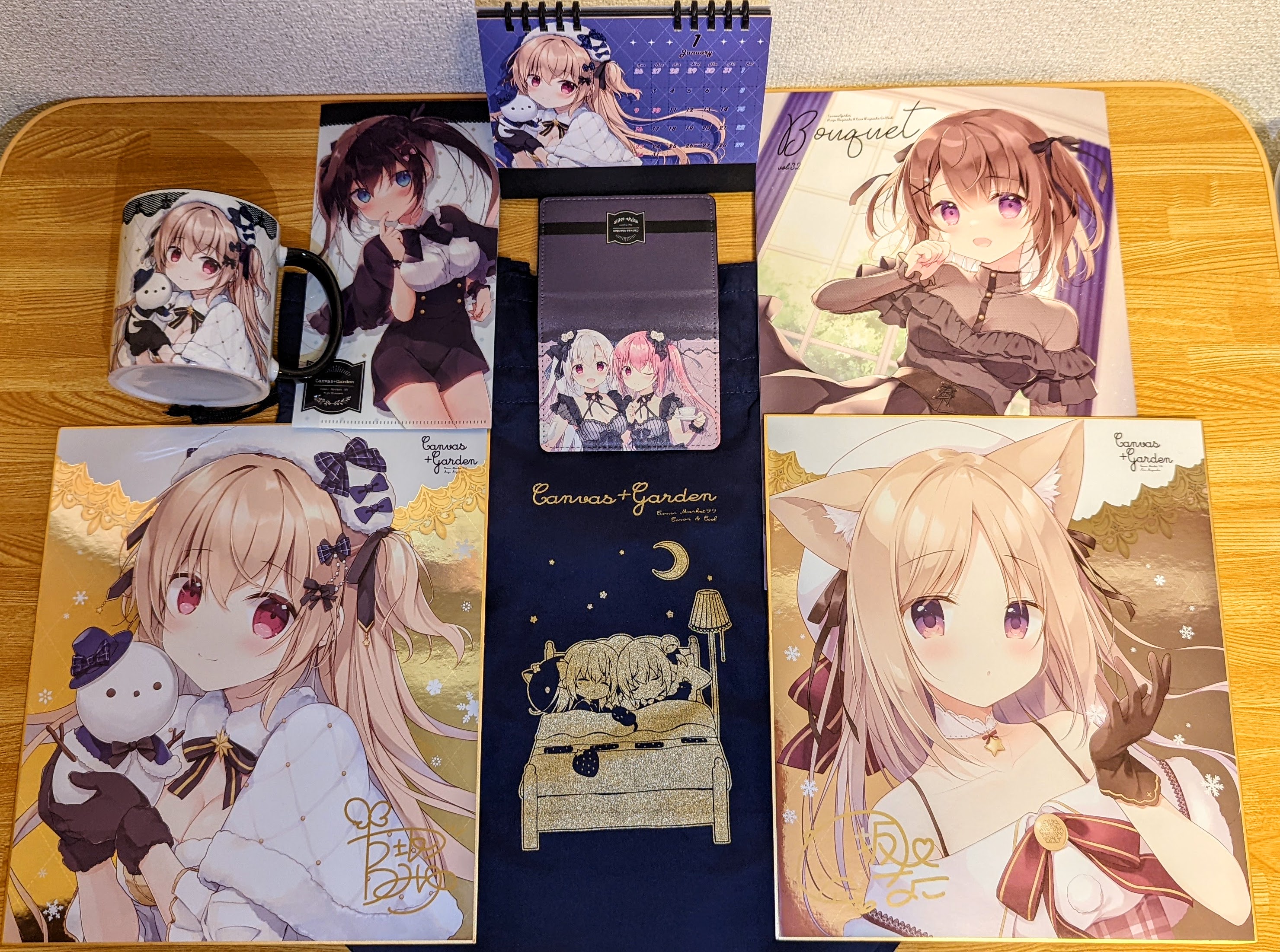 宮坂なこサイン入りキャンバスアート　ころん　CANVAS+GARDEN 宮坂なこサイン入りキャンバスアート ころん CANVAS+GARDEN