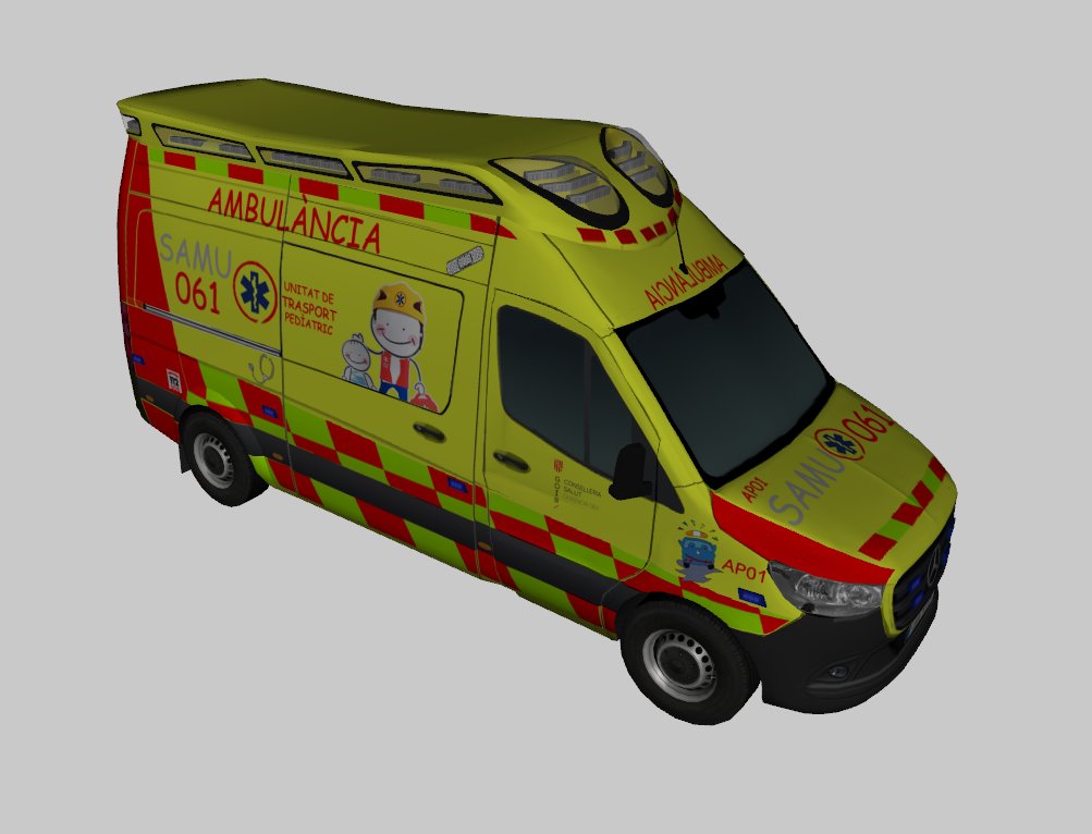 IbizaMod's tweet image. Tambien os mostramos una especial, la que para mi es la mas &quot;graciosa&quot;.

Se trata de otra MB Sprinter, en este caso ambulancia pediatrica, con indicativo AP.