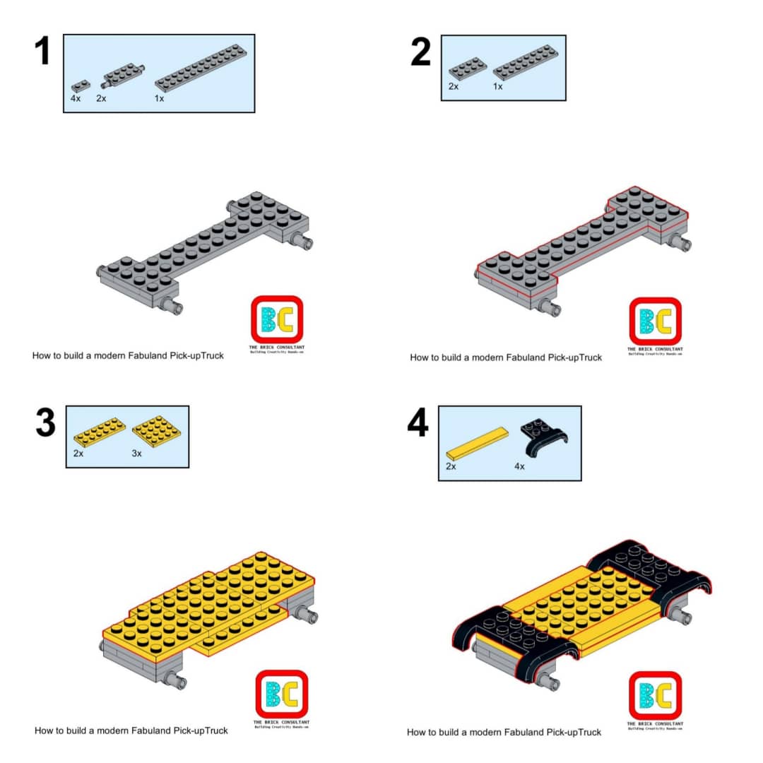 Lego Pickup Truck Instructions