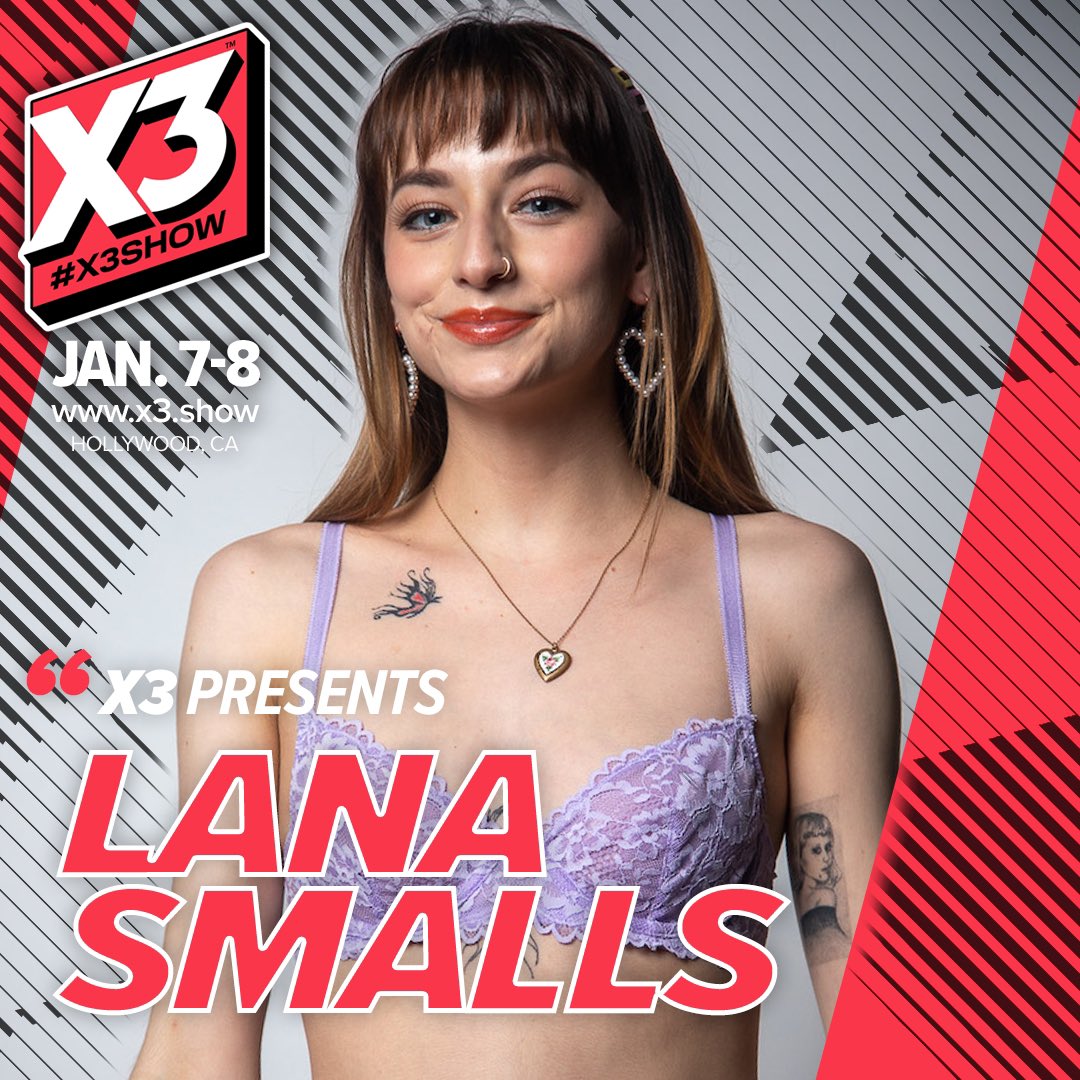 AdultAllAccess's tweet photo. You can meet Lana Smalls LIVE in person at the #X3show! January 7th & 8th in Hollywood!!!
Get your tickets now at https://t.co/CFqtLdn5mO
Use Code “ LANAX3 “ at checkout
@x3expo #LanaSmalls @LanaSmallsXXX @_atmla
@dannyseason https://t.co/yHIdla00fv