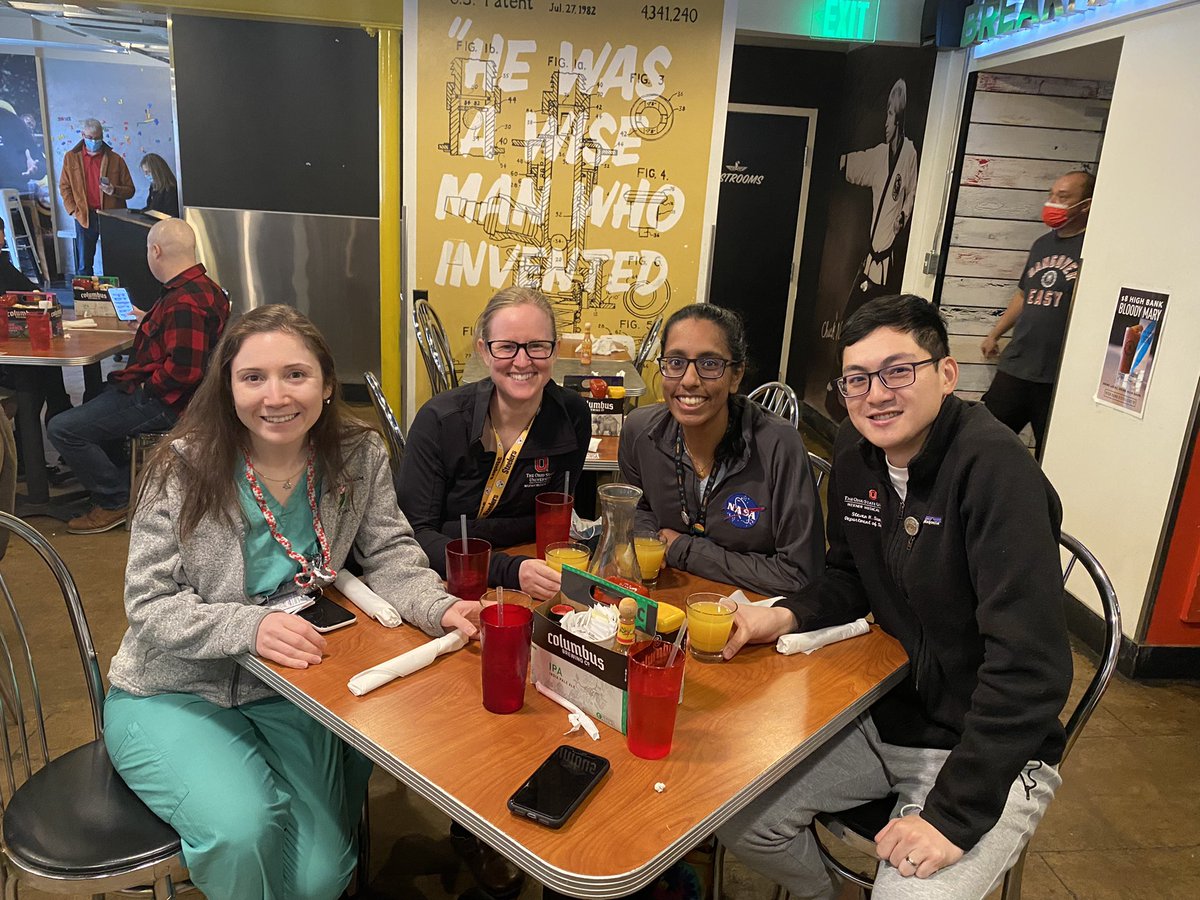 Perhaps we, the @ohiostatesurg residents, simply find any reason to have food together as a team, or perhaps we are celebrating the end of NYE holiday block as the ACS team # #residentwellness #eattogetherstaytogether #mimosacarafe <a href="/HangOverEasy/">HangOverEasy</a>