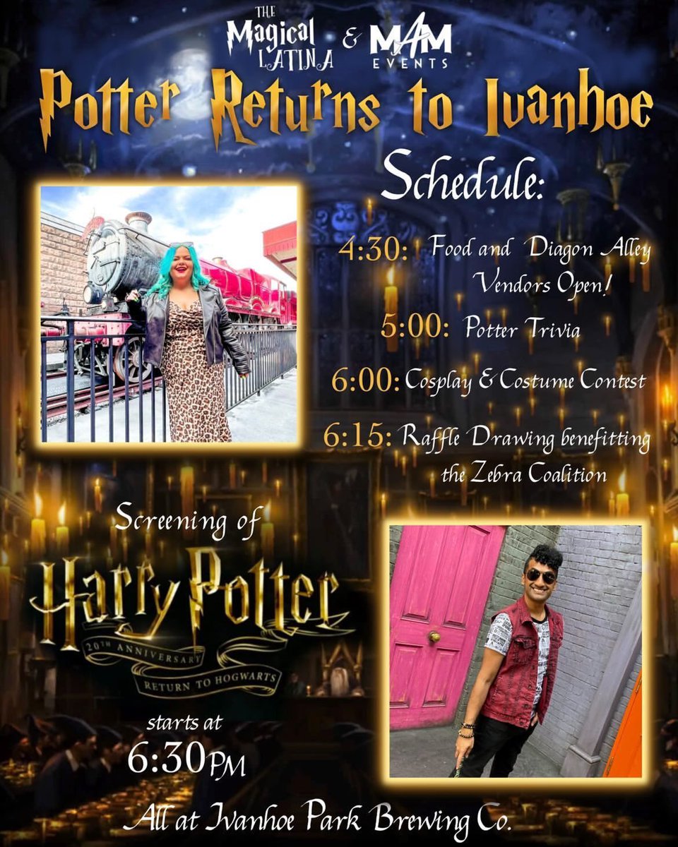 Tonight at Ivanhoe Brewery an outdoor event you don’t want to miss! Don’t by HBO MAX and give money to you know who.. support small shops and local businesses instead #HarryPotter20thAnniversary #HarryPotter #orlando #orlandoevents #gayorlando #gay