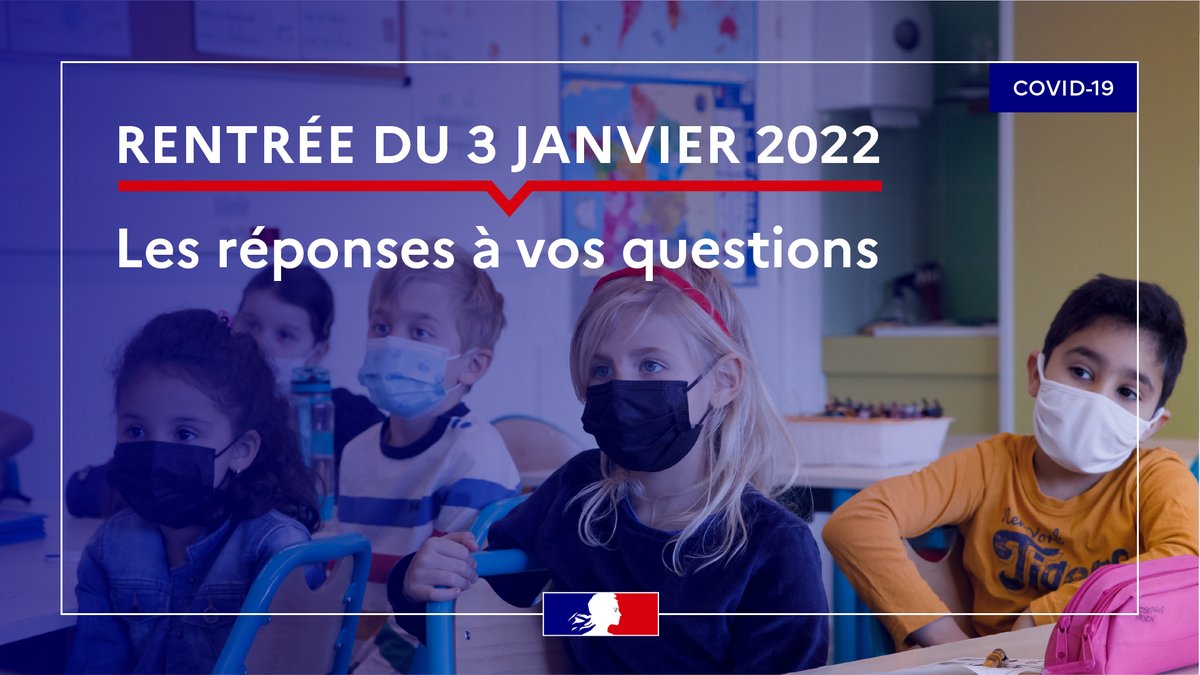 De nouvelles règles d’isolement pour les cas positifs et cas contacts #Covid19 s’appliqueront dès lundi 3/01 : pour savoir comment s'appliqueront ces nouvelles directives pour les élèves et personnels des écoles, collèges et lycées, consultez notre FAQ ➡️education.gouv.fr/covid-19-quest…