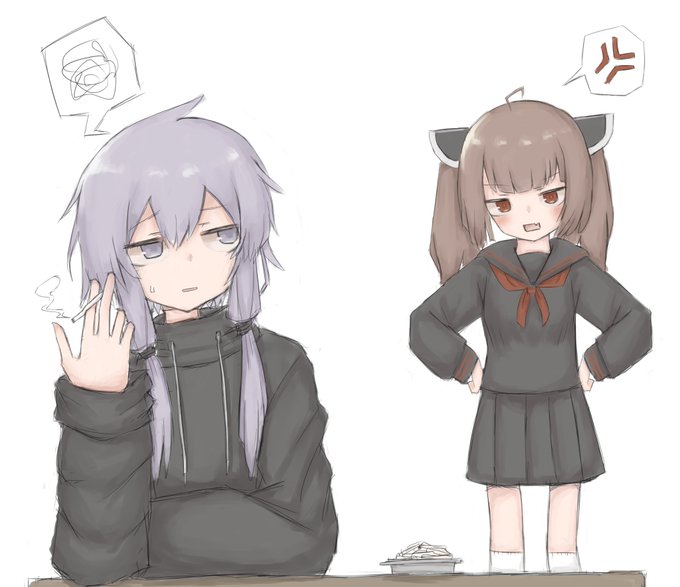 お題箱から ゆかりさんの一人暮らしのアパートに遊びに行ったら灰皿に山になったタバコを見つけて怒るきりたん 