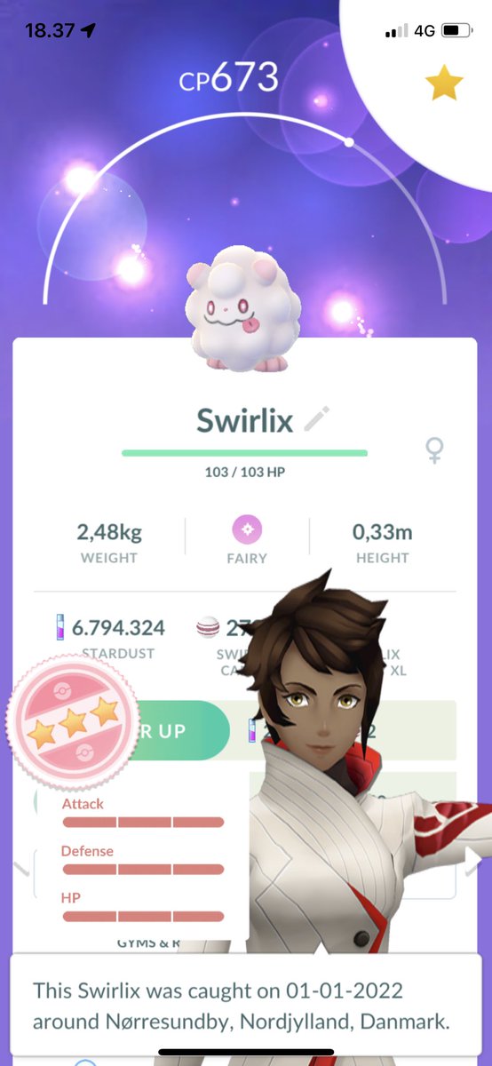 Yay got my first 100% in 2022 😀👍 <a href="/PokemonGoApp/">Pokémon GO</a> #PokemonGO