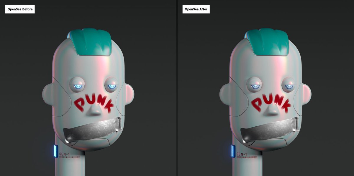 thehumanoids's tweet image. 📢 Humanoids on OpenSea are now displayed in higher quality. Go check out the collection:
opensea.io/collection/the…