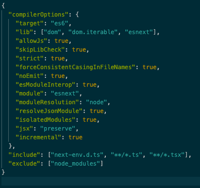 CoachChrisLV's tweet photo. What's everyone's #tsconfig file looking like these days??
I normally rock with what comes out of the box but I'm curious...
#typescript #ts #DEVCommunity #webdeveloper #javascript #nextjs #reactjs https://t.co/Iep6MF4SGz