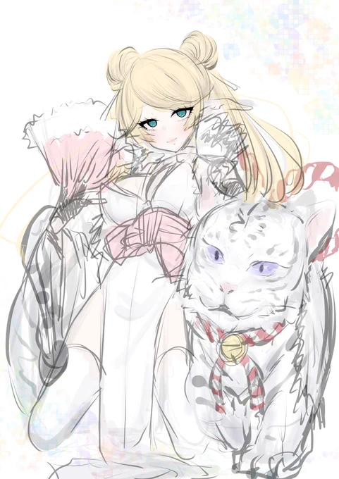 あけおめラクガキりまるちゃん🧝🏻‍♀️ 