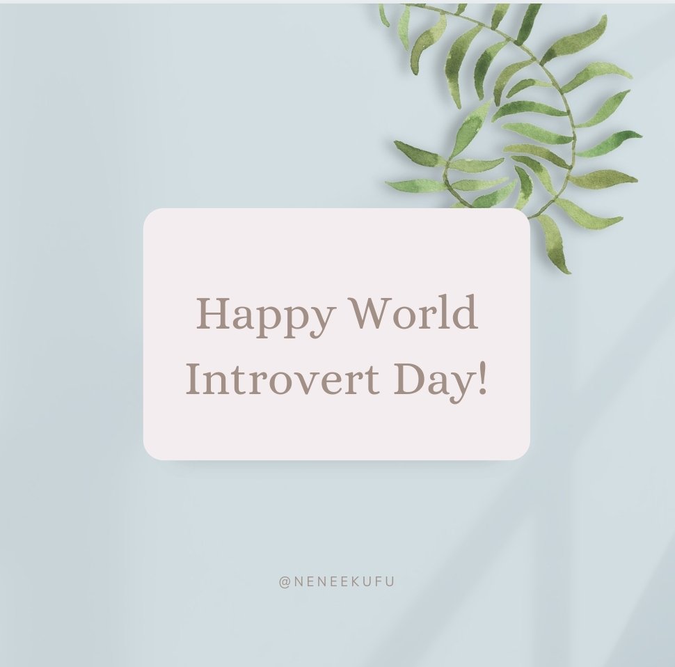 My fellow introverts🥂

Let's bring awareness that there is nothing wrong for being anIntrovert.Introversion is cool. It doesn't make u less normal at 🏷
Let's celebrate with being home daydreaming and solo activities!
🥰bed watching Suits on Netflix. How are you celebrating?