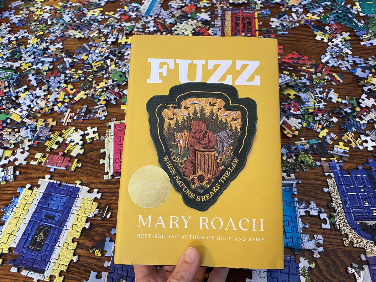 moreaccidentals's tweet photo. Should be a lively conversation. 🐿Meeting with our @Patreon Book Club today to discuss #MaryRoach’s newest book, Fuzz: When Nature Breaks the Law at 3pm ET! (Thanks to @Brilliant_Books for the signed copy 🤓) #BookClub #ReadingChallenge2022 https://t.co/CZezfxnlWs