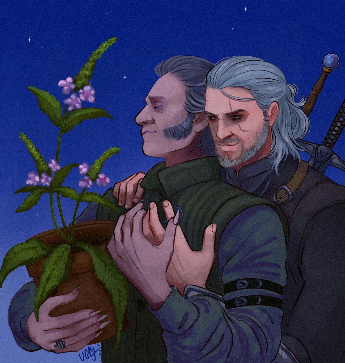 haha… what if geralt and regis harvested mandrake and fell in love??? hahaha…
#emielregis #geraltofrivia #witcher  #regalt