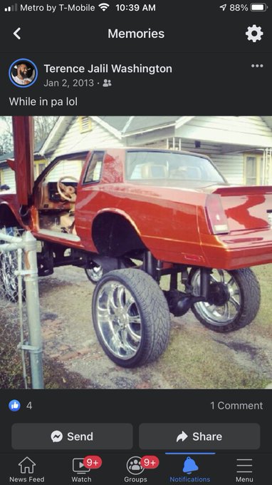 My first car i jacked up i ended up putting 32&rsquo;s on that mf ❤️ https://t.co/e296KU5CgE<a href="/tag/princecharminqq"class="tags"><span>#princecharminqq</span></a><a href="/tag/phlysocii3ty"class="tags"><span>#phlysocii3ty</span></a>