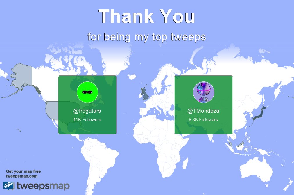 Special thanks to my top new tweeps this week <a href="/frogatars/">FROGATARS</a>, @TMondeza