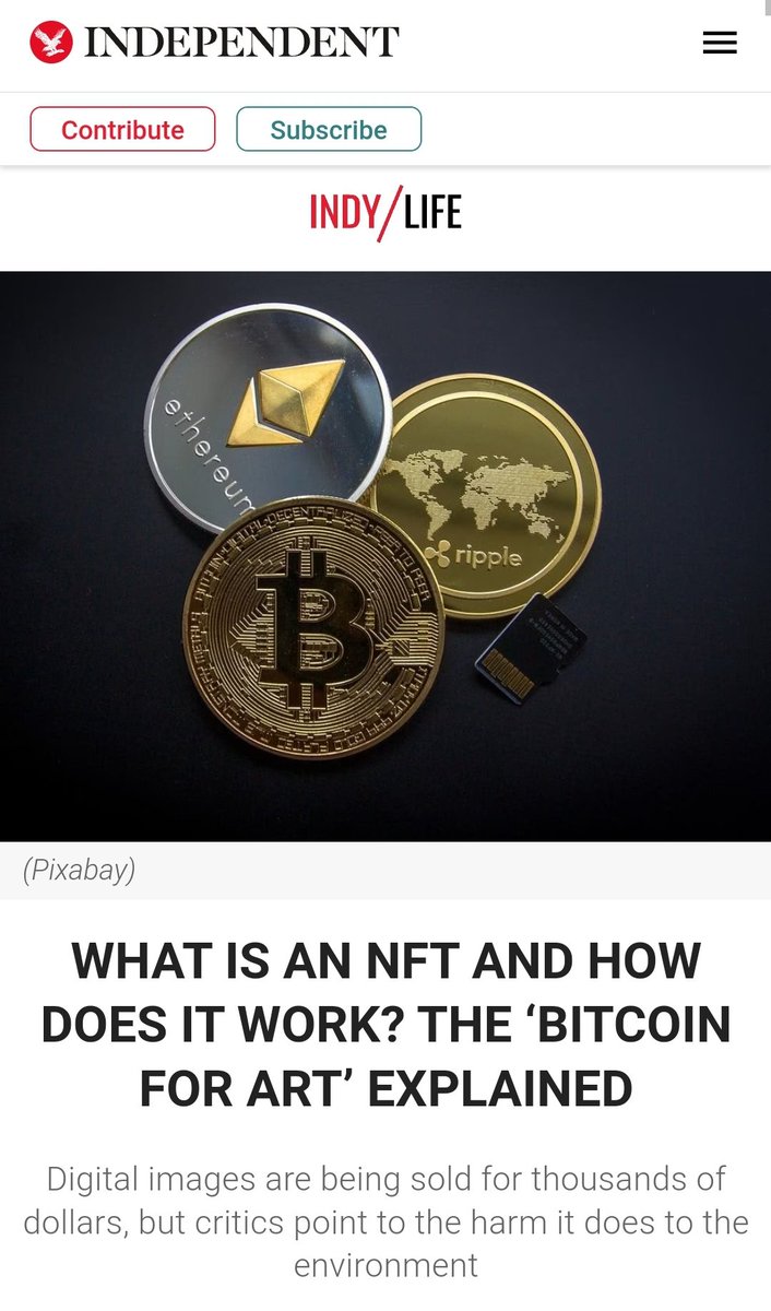 When you still get articles like this, explaining what NFTs are then you know you're still early.

#NFT #SOL #SolanaNFT #NFTCommunity