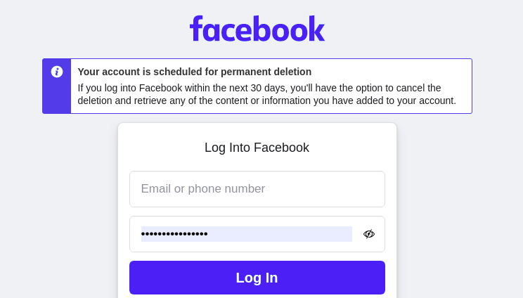 isaaacme's tweet photo. aaand its gone. #byefacebook https://t.co/6zICEqO7Cn